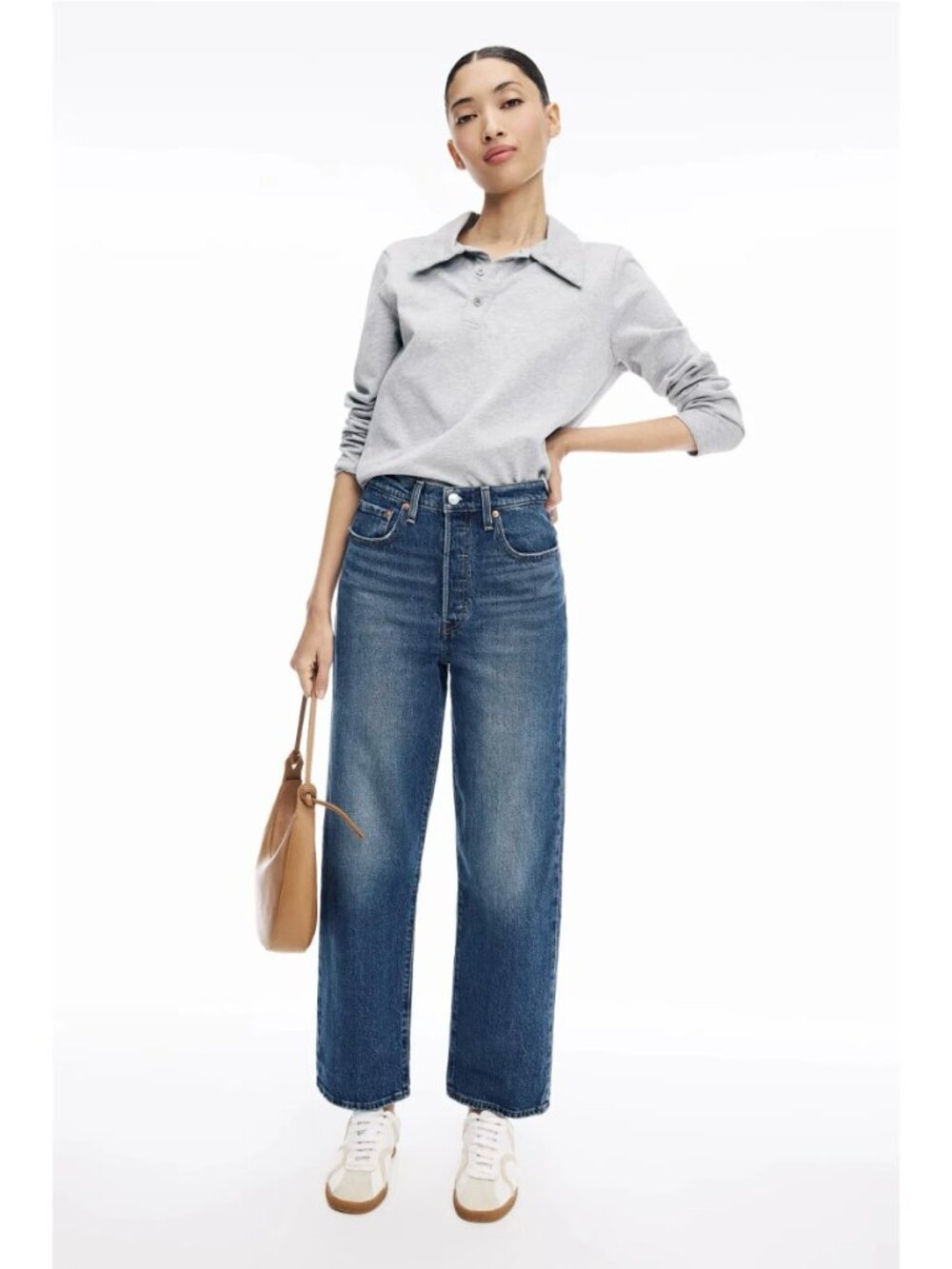 Levi's Ribcage Straight Ankle Jeans - Picture 3 of 9